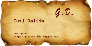 Guti Dalida névjegykártya